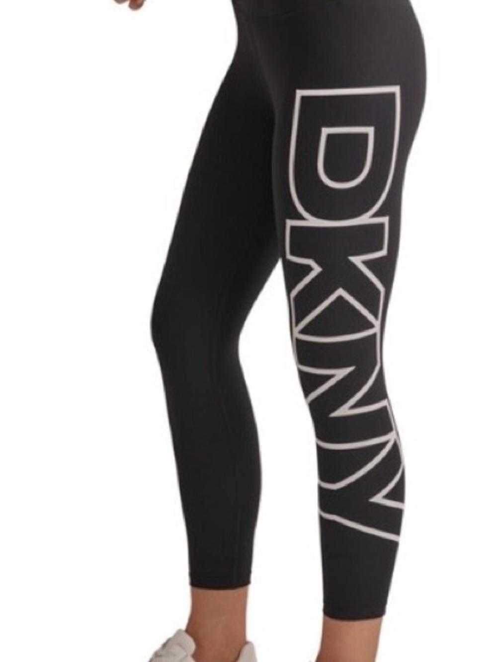 DKNY Black Jeggings with White Side Logo